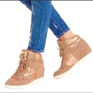 michael kors rose gold sneakers